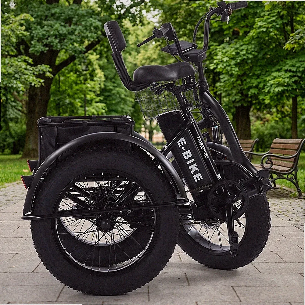 Klappbar Offroad 20x4.0 Fat Tyre E-Trike 20 Zoll 50km Vorderradantrieb 48V 12Ah