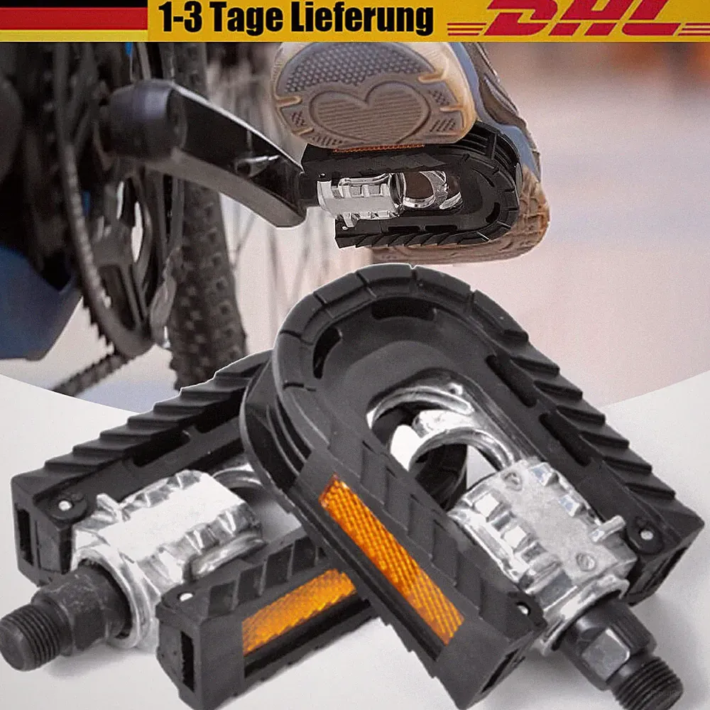 Klapppedale `Fahrradpedale Pedale MTB Tourenrad E-Bike Fahrrad Rutschfest