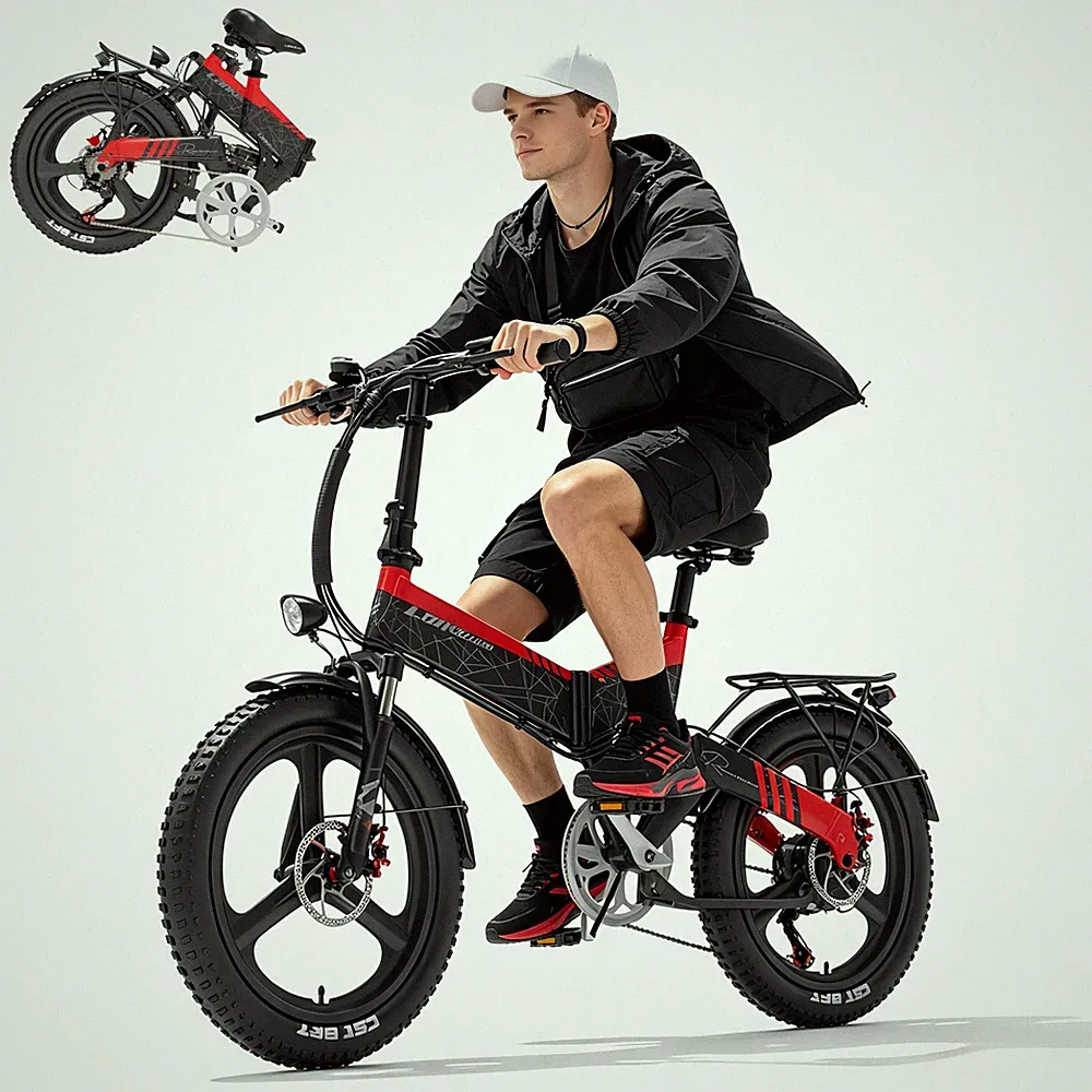 Klapprad City E-Bike 20'' Elektrofahrrad Cityräder 500W Pedelec E-Bike 7-Gänge