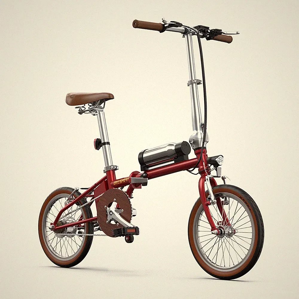 Klapprad E-Bike 16 Zoll Tire,Tragbares Elektrofahrrad mit 36V Abnehmbarem Akku