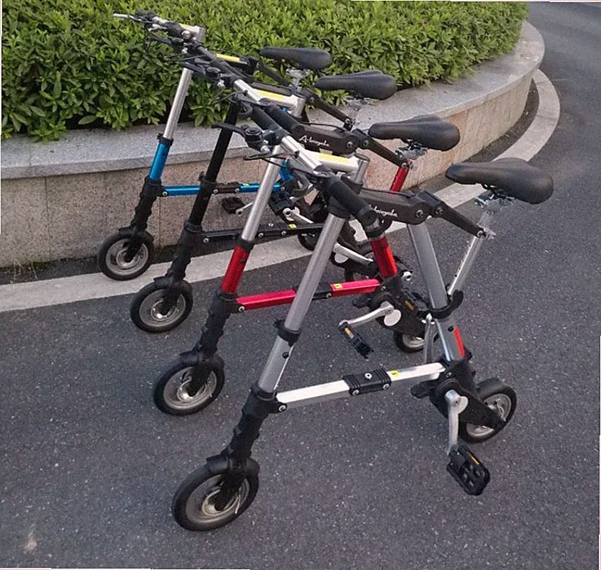 Kleinstes Leichtestes Mini 8 Zoll Ultra Leicht Tragbares Klapp-Pedal-Fahrrad