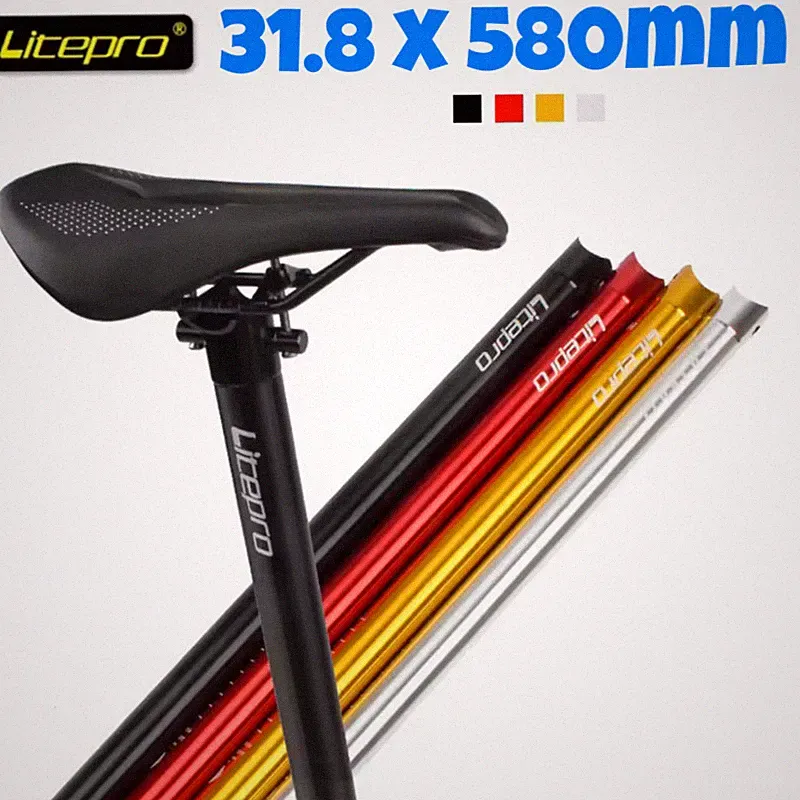 Litepro 31,8 mm Ultraleichtmetall Sattelstütze mit Klemme für Brompton Faltrad