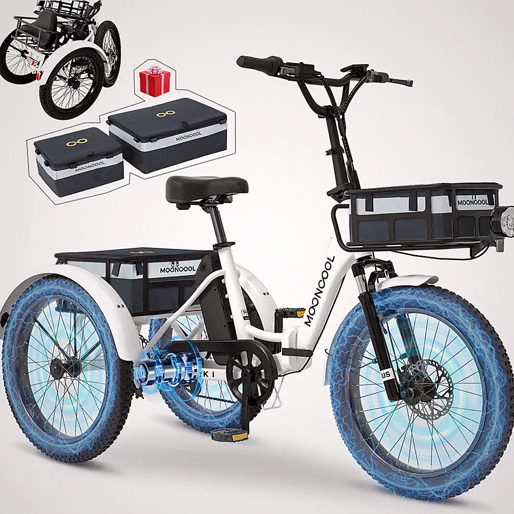 MOONCOOL E Bike Klapprad, 20" E Bike Mit 36V 20AH Akku Spitzenleistung 650 W