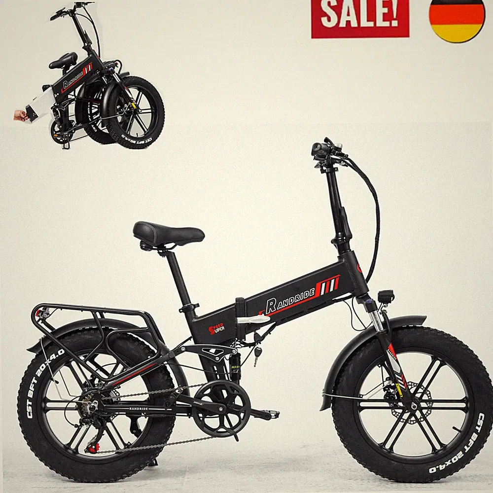 Mountainbike Klapprad Elektrofahrrad e Bike 20 Zoll 1000W Shimano Pedelec 17Ah
