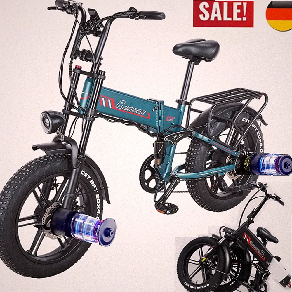 Mountainbike Klapprad Elektrofahrrad E Bike 20 Zoll 2000W DualMotor Pedelec 20Ah