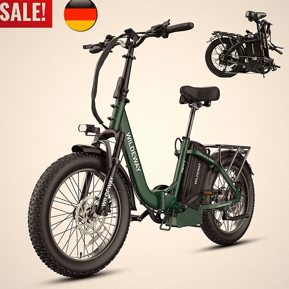 Mountainbike Klapprad Elektrofahrrad E-Bike 20 Zoll 250W 1680WH Motor Pedelec DE