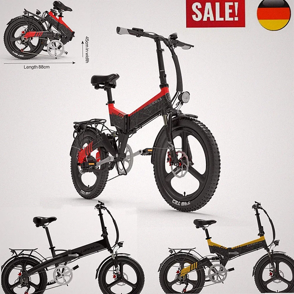 Mountainbike Klapprad Elektrofahrrad e Bike 20 Zoll 500W Oil breaks 12.8Ah 48V