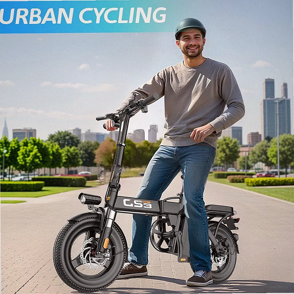NEU 14 Zoll Klappbar E-Bike 500W 48V 15AH Pendler E-City Bike Leichtes E-Fahrrad