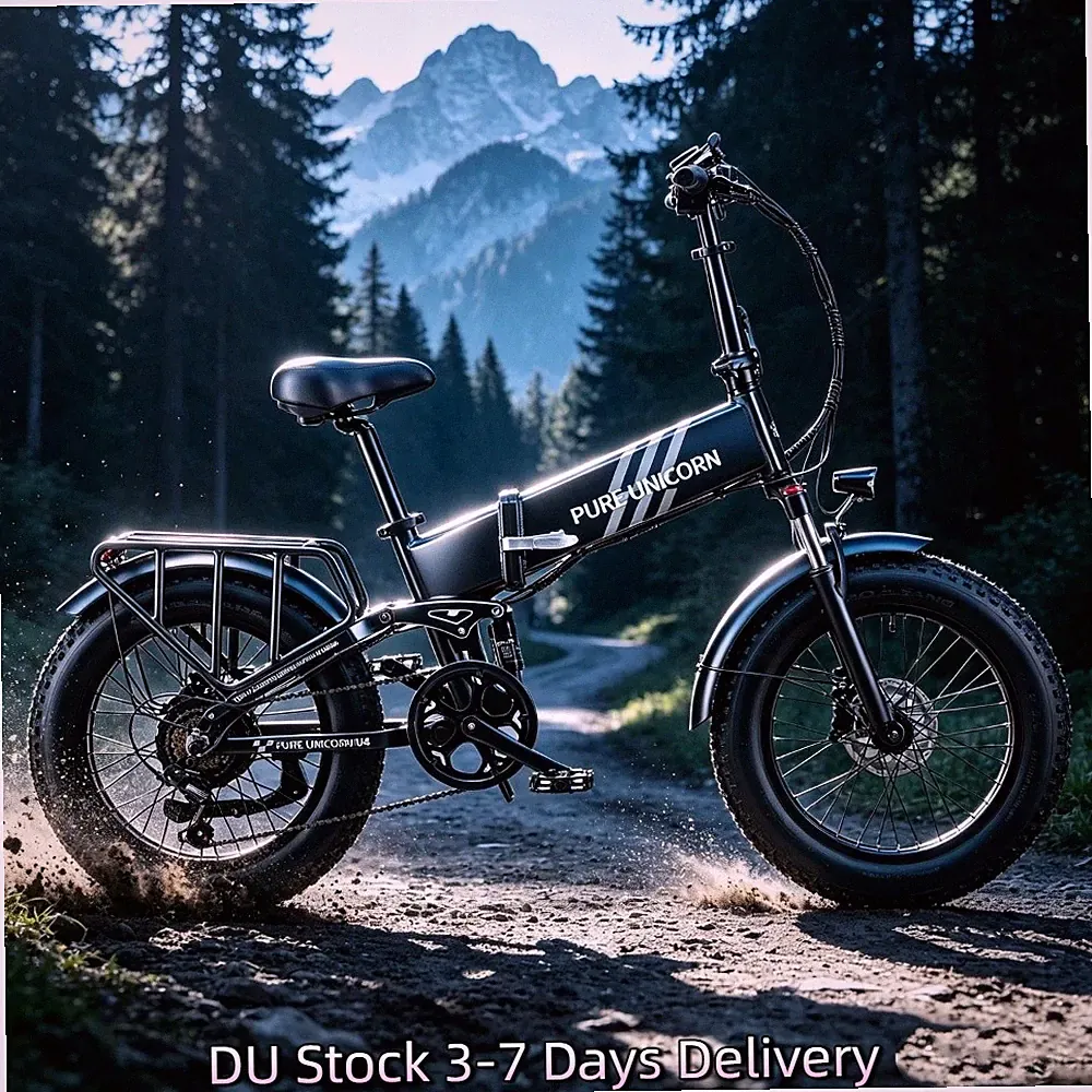 Neu 20*4,0'' Elektrofahrrad 1000W 15Ah Klappbar E-bike E-MTB PURE UNICORN U4