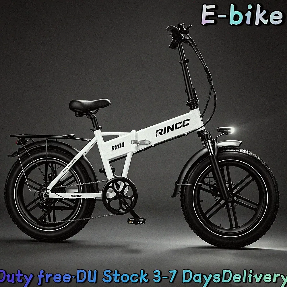 Neu 20" Fat Elektrofahrrad Klapprad City E-Bike 48V 15AH Shimano 7Gang LCD 100KM
