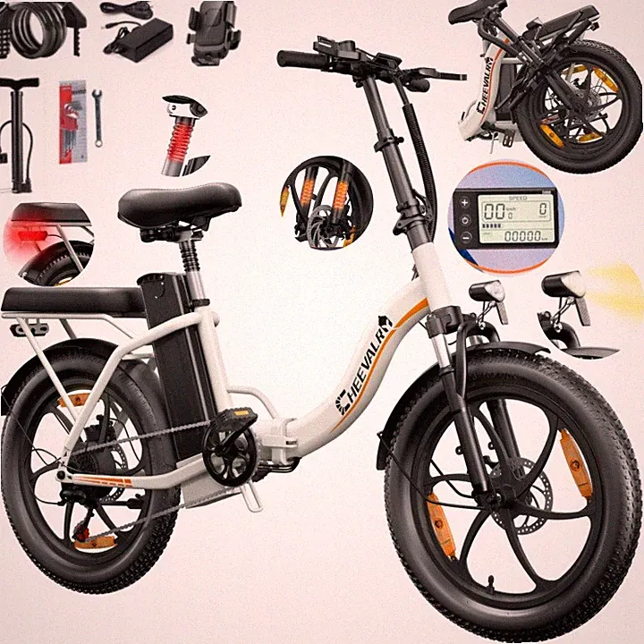 NEU 20 Zoll Klappbar Elektrofahrrad FatBike E-City bike Shimano Pedelec 48V 16AH