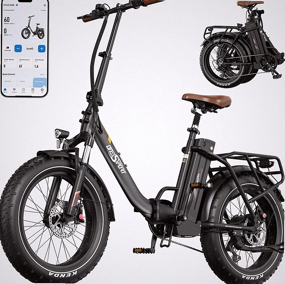 ONESPORT OT16 MAX 20 Zoll Elektrofahrrad 48V 18Ah Citybike 25km/h Klapp E-Bike