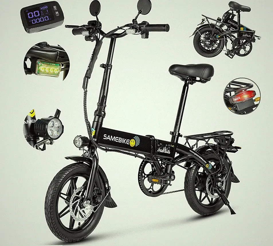 Pedelec City E-Bike 350W Elektrofahrrad 14'' E-Bike 36V Pedelec Shimano 7-Gänge