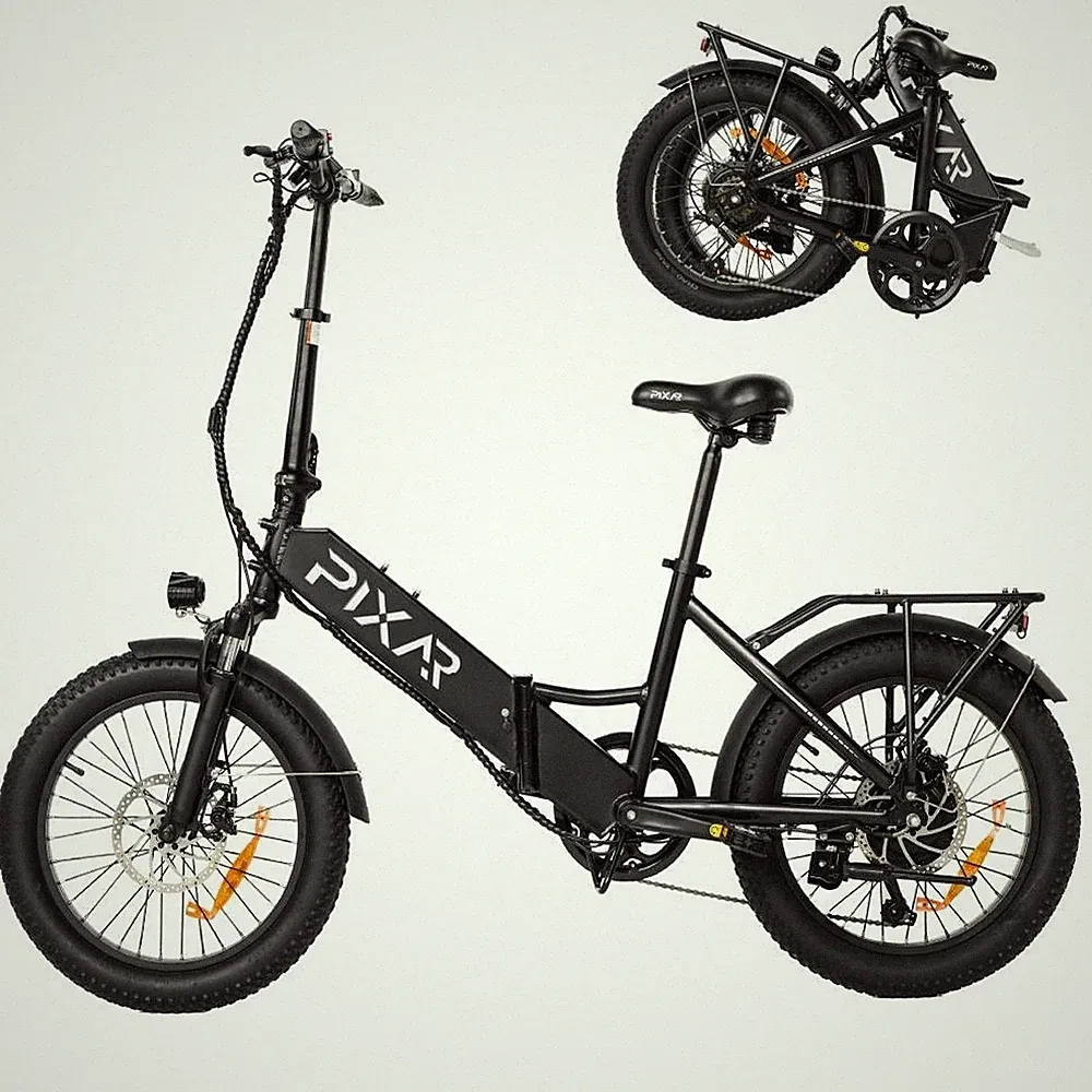PIXAR WIND 1 Elektrofahrrad 500W 48V 10.4Ah 20'' E-bike Klappbar Shimano 7 Gange