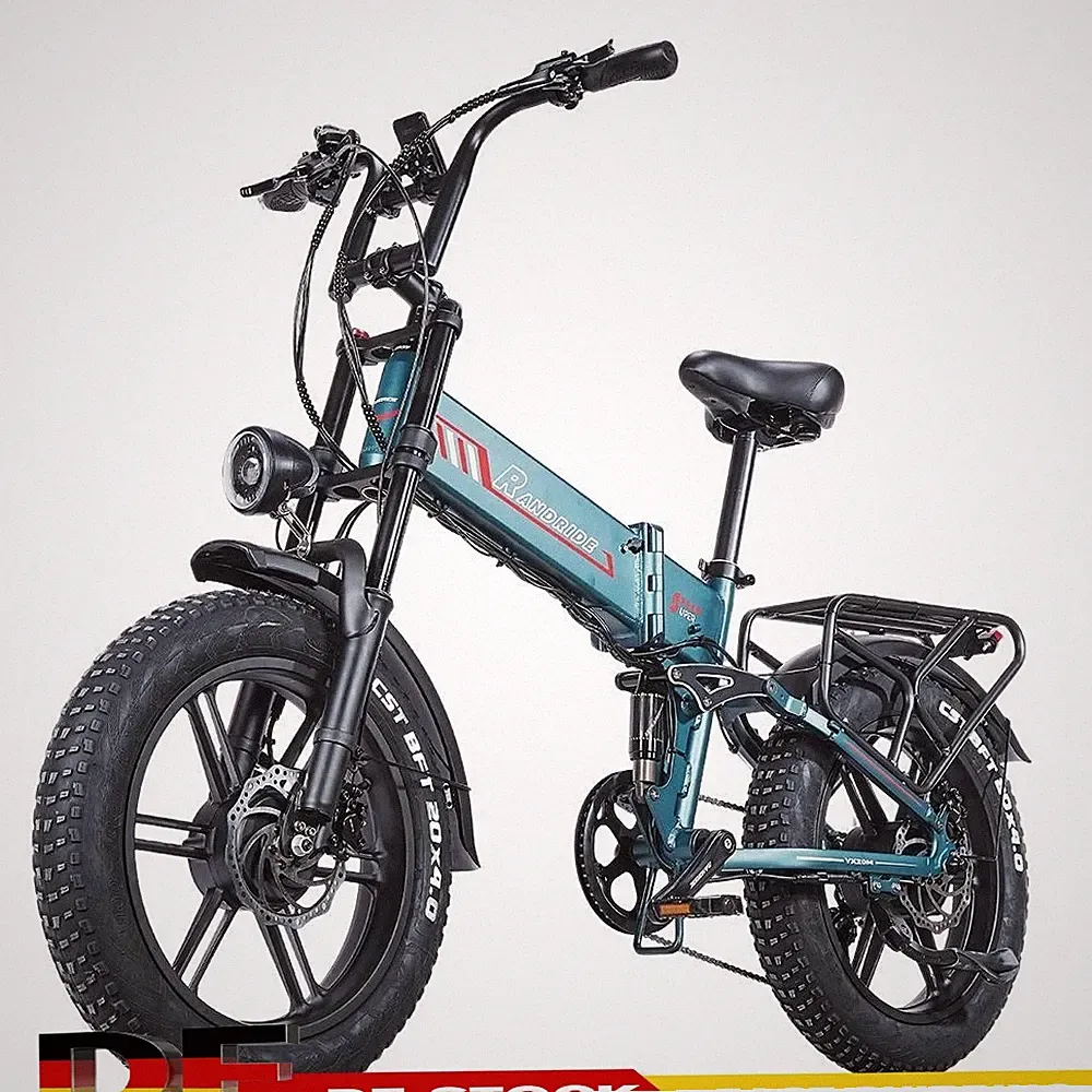 RANDRIDE 2000W Klapprad E-Bike 20"E-Mountainbike 20AH Fat Bike Elektrofahrrad