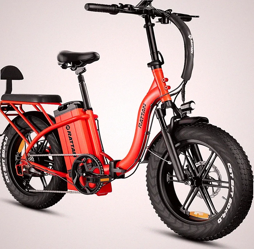 Rattan LF Ultra Elektrofahrrad 40,5AH 20'' e-bike Klappbar 4.0 Fettreifen 7 Gang