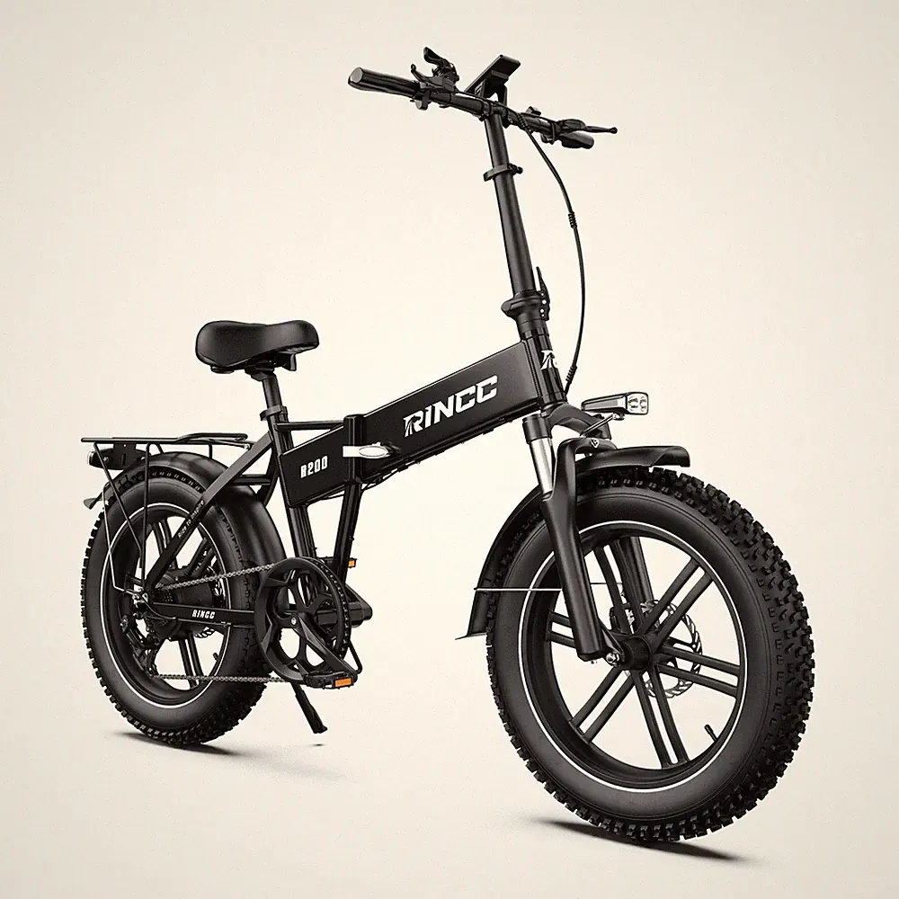 🔥RINCC R200 20Zoll Fat E-Bike,Klapprad Elektrofahrrad,48V15AH Shimano 7Gang LCD