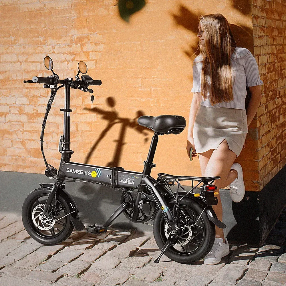 SAMEBIKE 14 Zoll 36V Elektrofahrrad Faltbar City E-Bike 250W 60km Herren/Damen