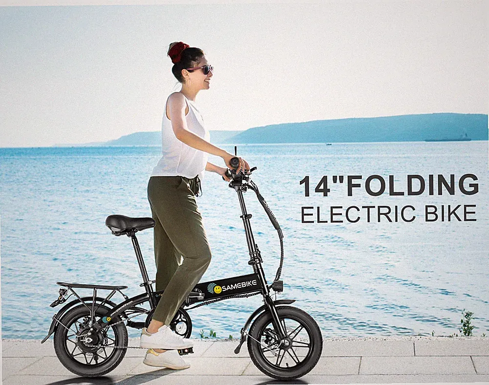 SAMEBIKE 14 Zoll E-Bike E-Fahrrad 250W 36V Klappbar Leichte Elektrofahrrad