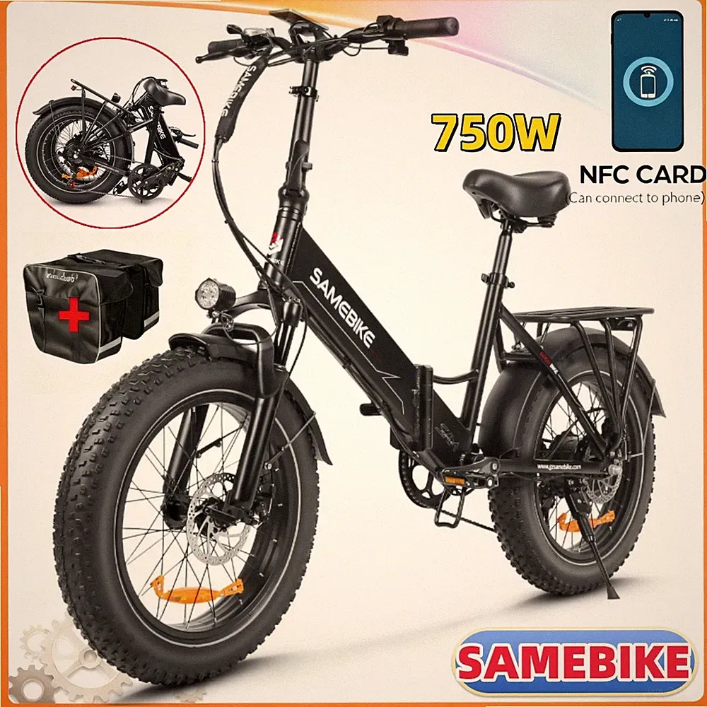 SAMEBIKE 20'' Klapprad Elektrofahrrad 48V 13AH E-Bike 750W E-Citybike E-Fahrrad
