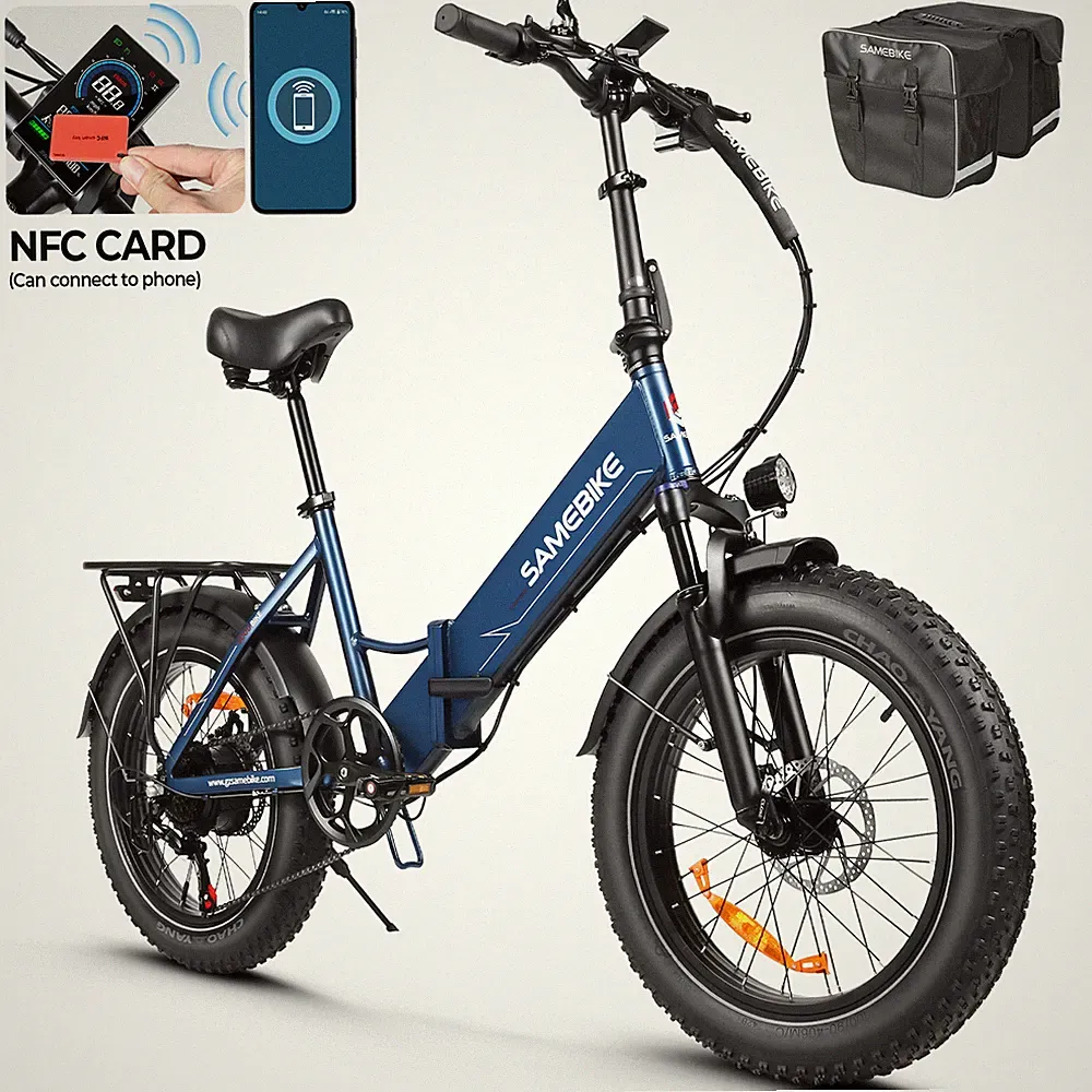 SAMEBIKE 20 Zoll Elektrofahrrad 250W 48V 13AH Klappbar City Ebike NFC-Display
