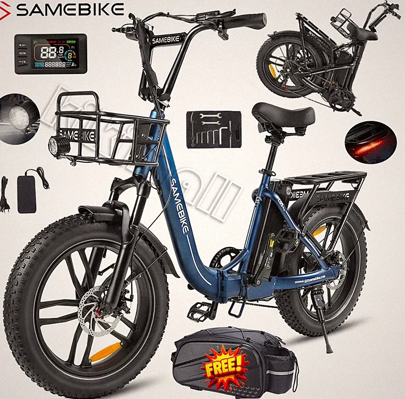 SAMEBIKE 20 Zoll Elektrofahrrad 250W Klapprad E-Bike Bike Pedelec Fat City Bike