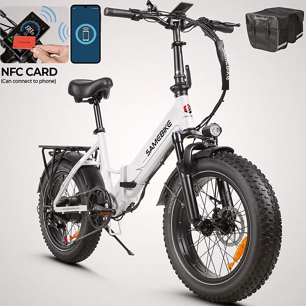 SAMEBIKE 20 Zoll Klappbar Elektrofahrrad 25Km/h 250W 48V City Ebike mit NFC