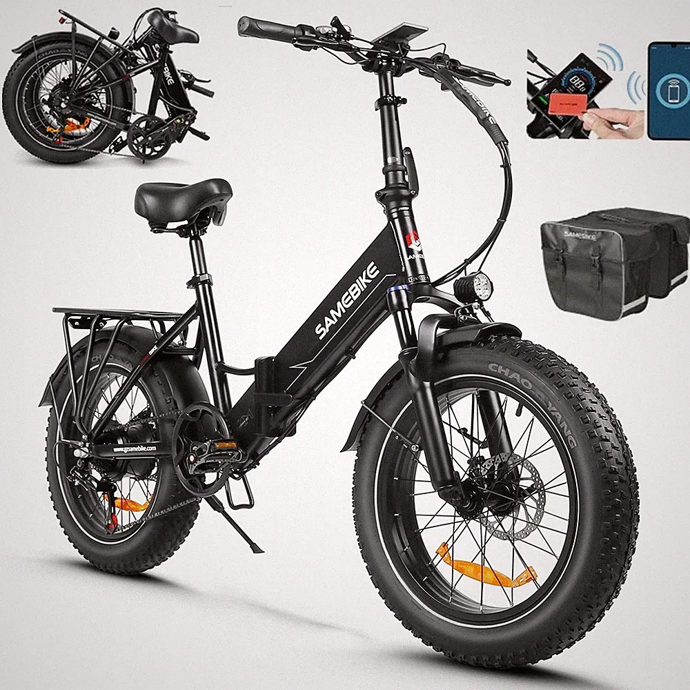 SAMEBIKE 20 Zoll Klapprad Elektrofahrrad 750W 48V 13AH 40KM/H Fatbike City Ebike