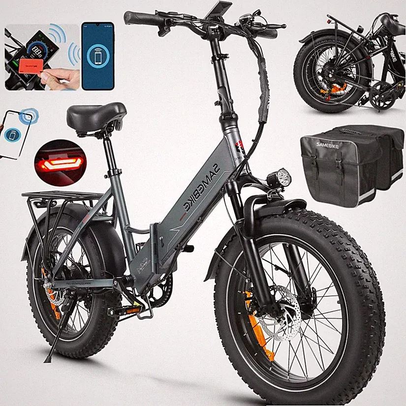 Samebike 20 Zoll Klapprad Elektrofahrrad 750W 48V 13AH Pedelec City E-bike NFC