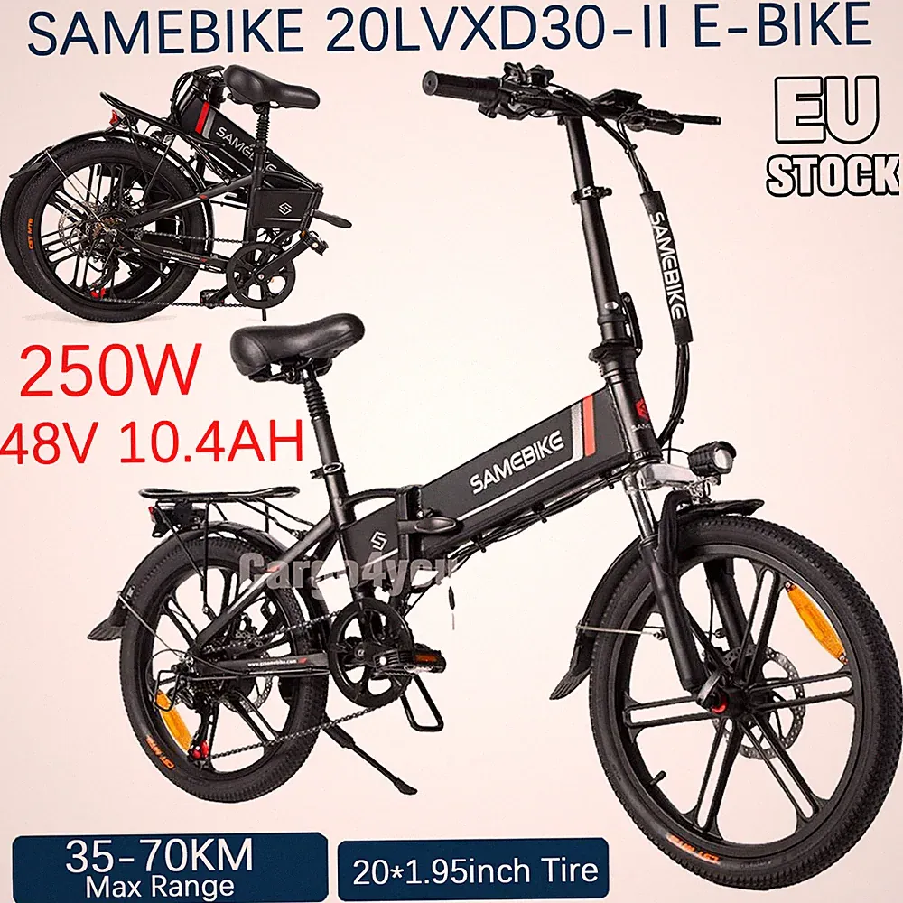 Samebike 20LVXD30-II 250W Elektrofahrrad 20 Zoll Klappbar Fahrrad Ebike 10.4AH