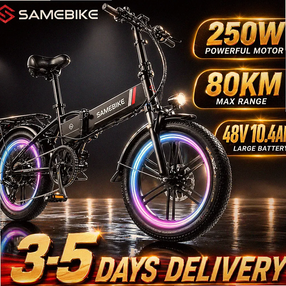 Samebike 20LVXD30-II 250W Elektrofahrrad Klappbar Fahrrad Ebike 20 Zoll10.4AH