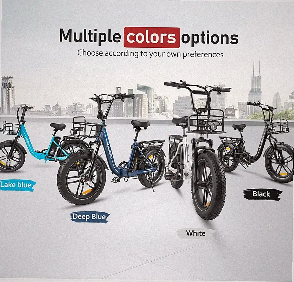 SAMEBIKE 20Zoll Elektrofahrrad 468WH E Faltrad klapprad E-City Bike Pedelec korb