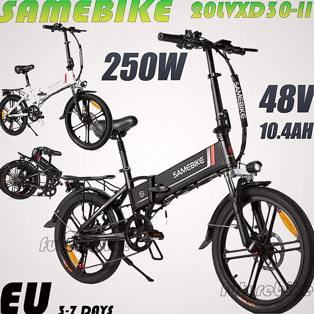 Samebike 250W Elektrofahrrad 20Zoll Klappbar Fahrrad Ebike 10.4AH EU 20LVXD30-II