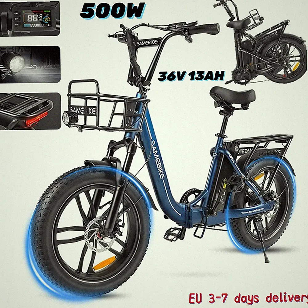 Samebike C05PRO 20 Zoll Elektrofahrrad 250W 13AH Pedelec Klapprad Fat E-Citybike