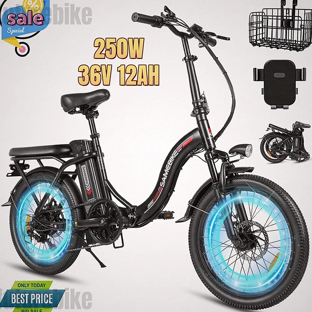 Samebike CY20 bike 20 Zoll City E-Bike 12AH 36V Klapprad Elektrofahrrad bis 80km