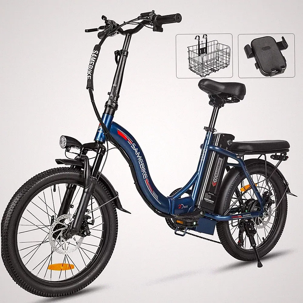 SAMEBIKE CY20 E-Bike 20 Zoll Elektrofahrrad 36V12AH Klappbar 250W ECitybike 80KM