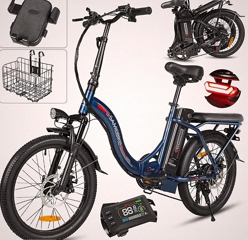 Samebike CY20 ebike 20 Zoll City E-Bike 36V 12AH klappbar Elektrofahrrad 7 Gänge