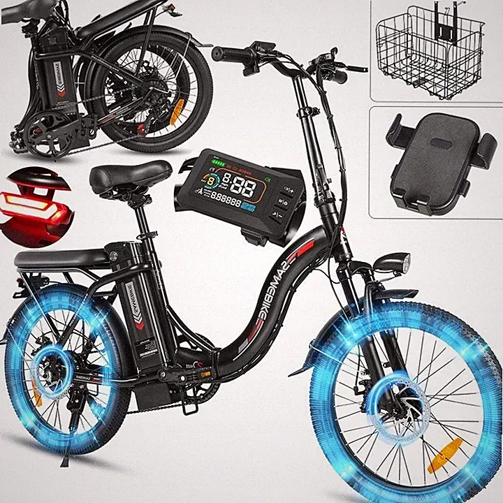 Samebike CY20 ebike 20 Zoll City E-Bike 36V 12AH klappbar Elektrofahrrad 7 Gänge