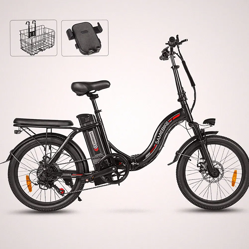 SAMEBIKE E Bike Elektrofahrrad E-Bike Klapprad 20 Fat Tire E-Fahrrad klapprad