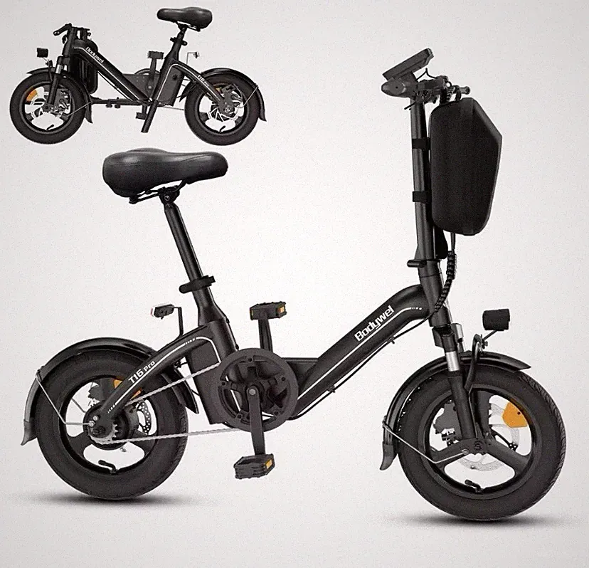 SAMEBIKE E-Bike Faltrad 250W 36V 10Ah 14x2,5" 25km/h schwarz