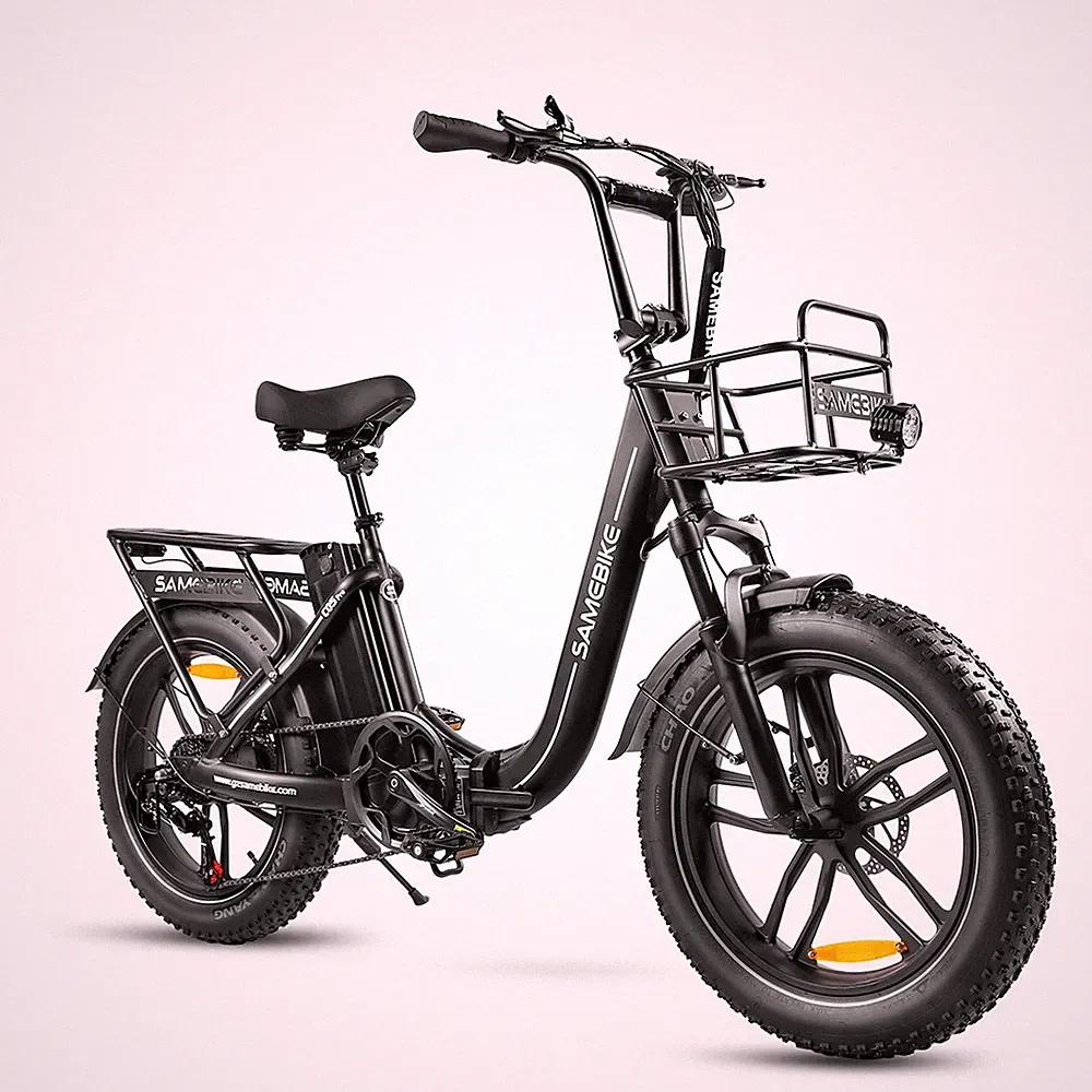 SAMEBIKE Elektrofahrrad 20 Zoll Fat Tire City E-Bike Klapprad 500W 13Ah 7-Gänge