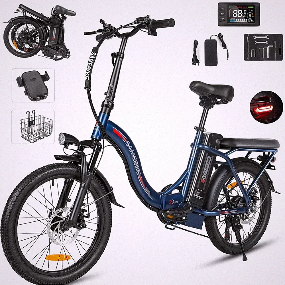 SAMEBIKE Elektrofahrrad 250W E-Bike 20 Zoll Klapprad Herren City EBike