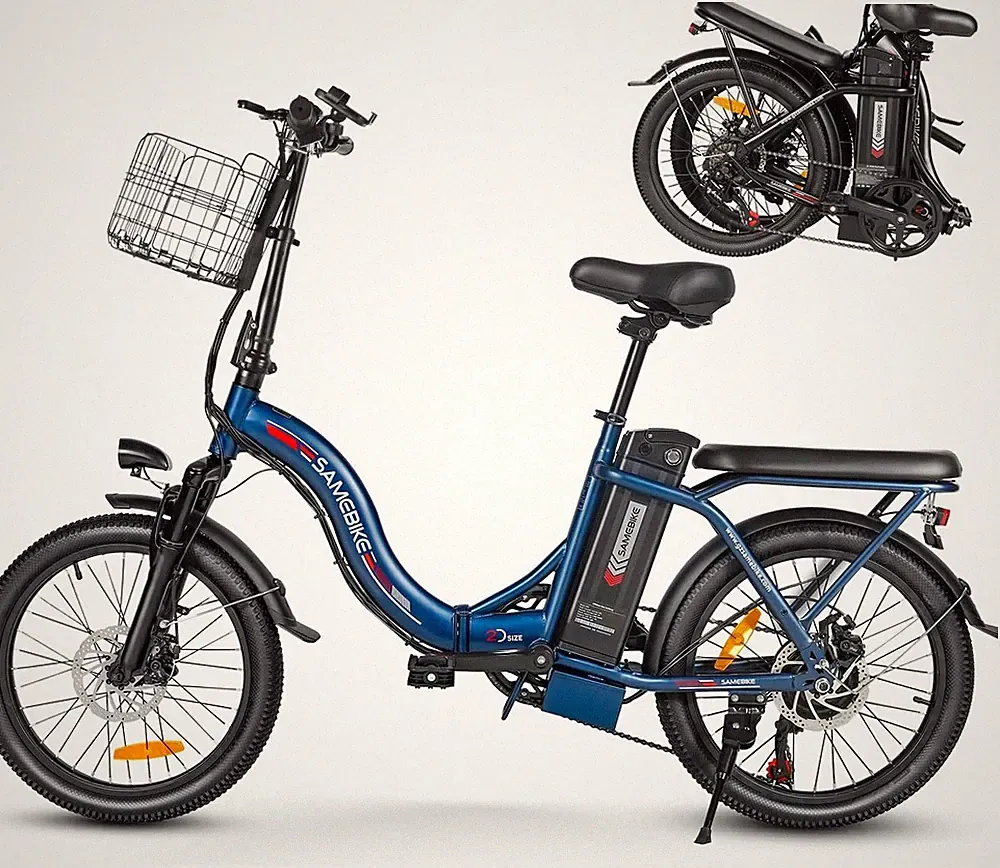 SAMEBIKE Klapprad EBike 20 Zoll Elektrofahrrad 36V 13Ah 7 Gänge City E-Bike