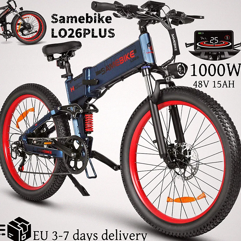 SAMEBIKE LO26PLUS Elektrofahrrad 1000W 48V 15AH Klapprad City Ebike 45km/h