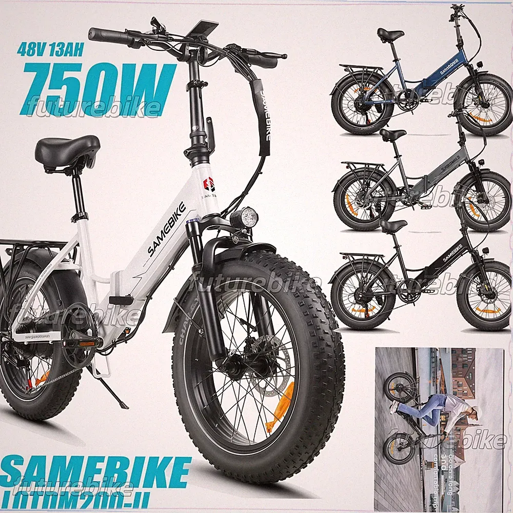 SAMEBIKE LOTDM200-II 20ZOLL Elektrofahrrad 48V 13AH 750W Klapprad Fatbike E-Bike