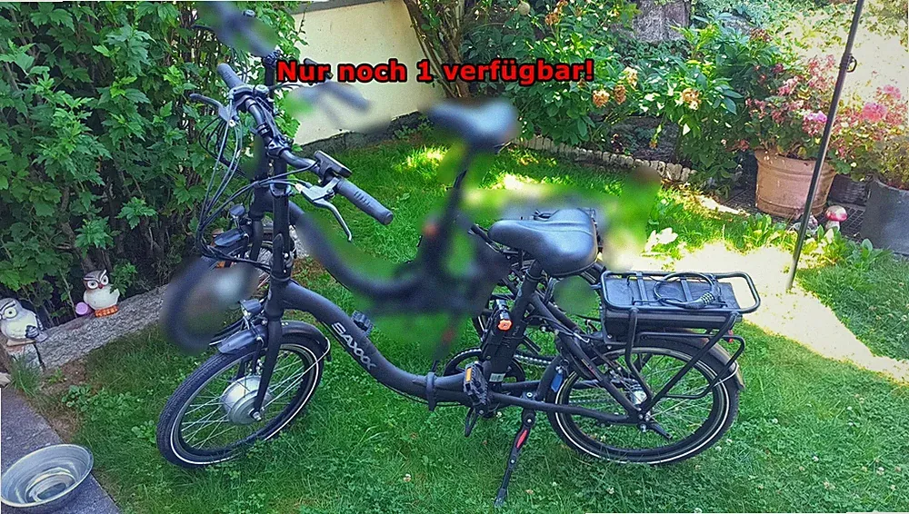 SAXXX E-Bike Foldi Plus Klapprad, 250W Frontmotor neuwertig