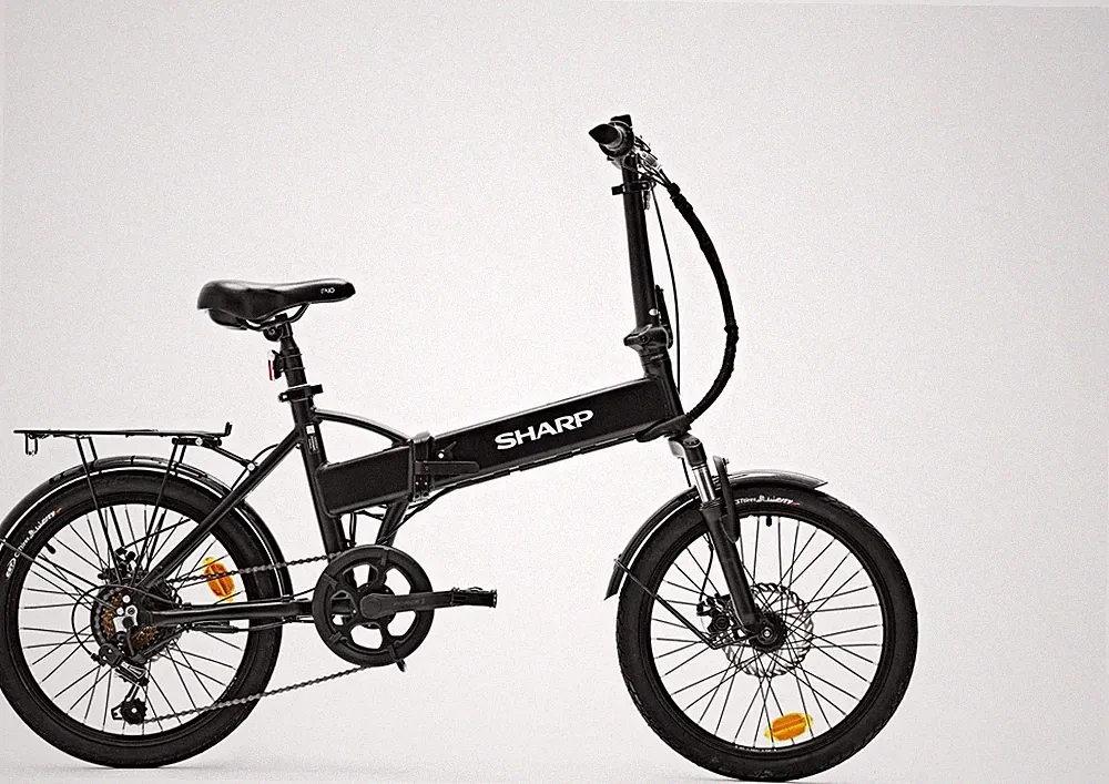 Sharp BK FD03-EB Elektro Klapprad 20 Zoll 36 V 7,5 Ah Hinterradmotor Alu 6 Gäng