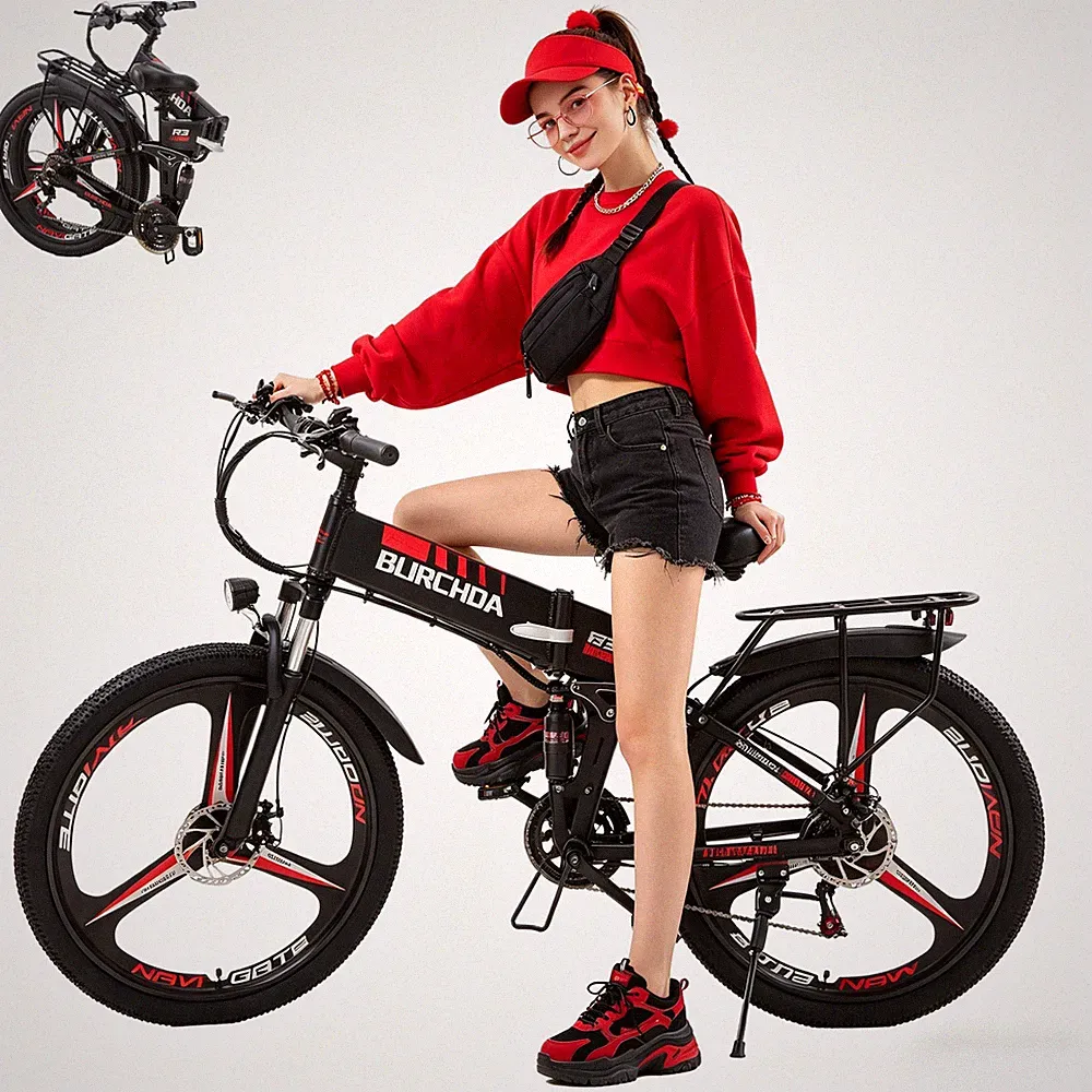 Shimano 21-Gänge 500W MTB E-Bike 26''Pedelec Klapprad Cityräder 48V/12.8Ah eBike