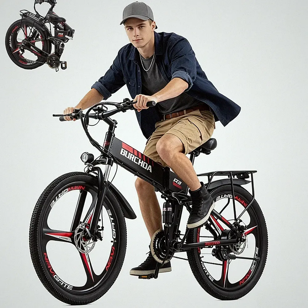 SHIMANO 21-GÄNGE MTB E-BIKE 26'' KLAPPRAD 500W 48V/12.8AH ELEKTROFAHRRAD PEDELEC