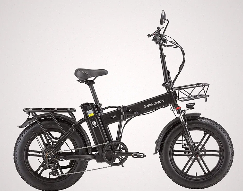 SINOHON A20 Elektrofahrrad 20'' Klapprad eBike 4,0 Fettreife 18Ah SHIMANO 7 Gang
